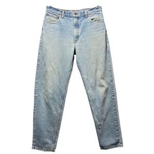 Vintage 90s Levi's 550 Relaxed Fit Tapered Leg Light Wash Denim‎ Jeans 36x32 Y2K